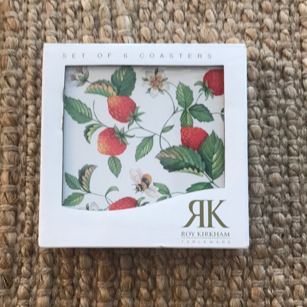 Roy Kirkham Alpine Strawberry Coasters Set